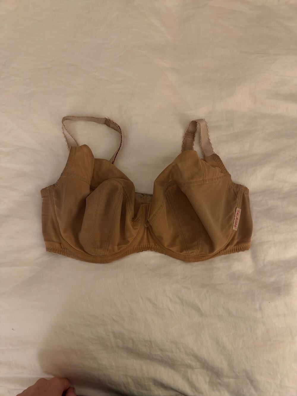 Ewa Michalak Nude Mesh Underwire Bra 85F Light Elastic Wear